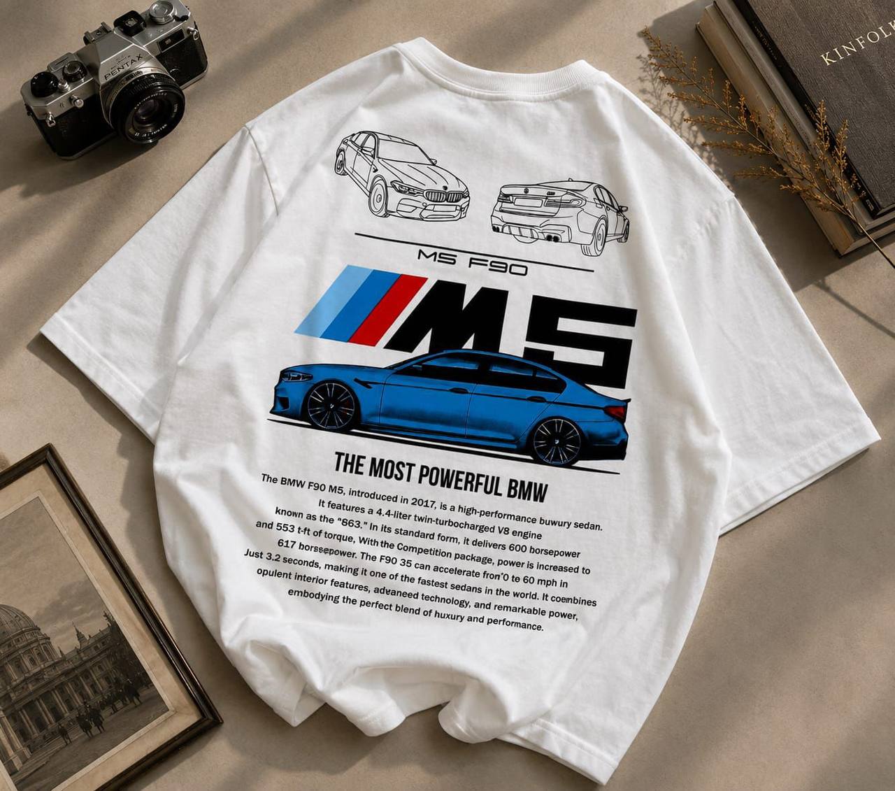 BMW M5 Oversized Streetwear T-Shirt | Premium Cotton Tee